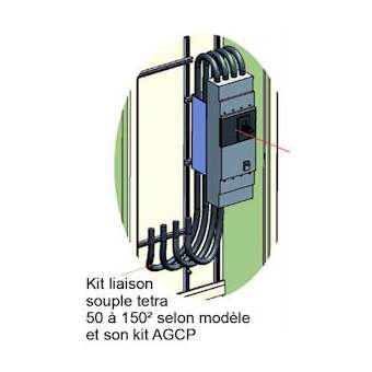 Kit AGCP 100 A différentiel + liaison câble souple classe II 50²|Seifel-SEI80470