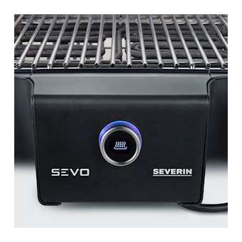 Barbecue 3000 W, chariot, réglable de 80DEGC à 500DEGC, couvercle|Severin france-EVEPG8107
