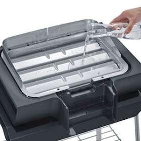 Barbecue 3000 W sur pieds, cuve avec réflecteur de chaleur, thermostat réglable|Severin france-EVEPG8119