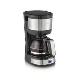 Cafetière filtre compacte, inox brossé/noir, 750 W, 4 tasses, filtre permanent,|Severin france-EVEKA4808
