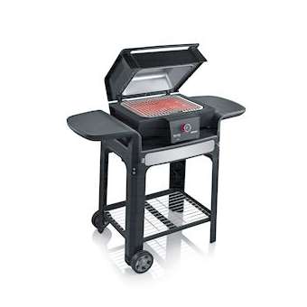 Barbecue connecté 3000 W sur chariot, résistance à 3 zones, thermostat réglable|Severin france-EVEPG8139