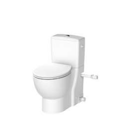 Saniflush, WC sans bride avec réservoir et 2 entrées pour lave-mains et douche|Sfa-FASSANIFLUSH