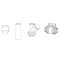 Kit évacuation standard 2' pour montage sans pied d'assise pour Sanipump SLD 700