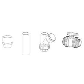 Kit évacuation standard 2' pour montage sans pied d'assise pour Sanipump SLD 700|Sfa-FASKITEVAC-001