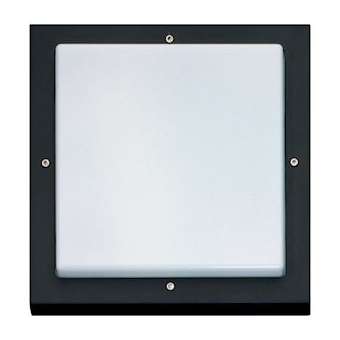 BASSI hublot carré noir E27 avec détecteur classe I IP65|Sg lighting-NOL623171