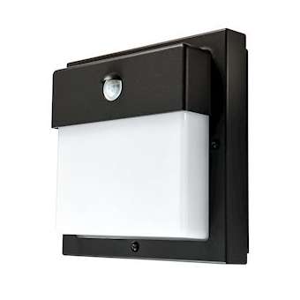 BASSI hublot carré noir E27 avec détecteur PIR (infrarouge) classe I IP44|Sg lighting-NOL623173