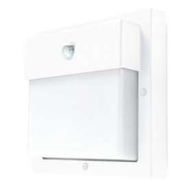 BASSI hublot carré blanc E27 avec détecteur PIR (infrarouge) classe I IP44|Sg lighting-NOL623172