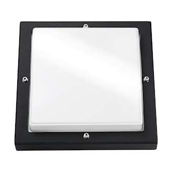BASSO hublot carré noir 2xE27 classe I IP65 IK10 850DEG|Sg lighting-NOL614197