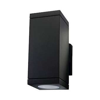 ECHO applique murale cubique noir 2xGU10 classe II IP54|Sg lighting-NOL614682