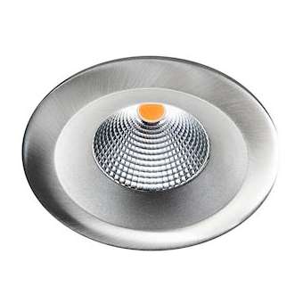 Uniled ISOSAFE AIRTIGHT downlight acier brossé LED 7W 3000K classe II IP65|Sg lighting-NOL904322