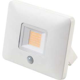 FLOM MIDI projecteur mural ou sol blanc LED 23W 3000K détecteur classe I IP65|Sg lighting-NOL630053