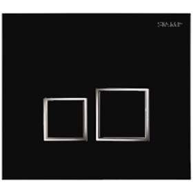 Plaq.Commande DV Square Noir / Inserts Bril.(Verso 350,Verso 1100,PMR,Intraslim)|Siamp cedap-S6I31204110