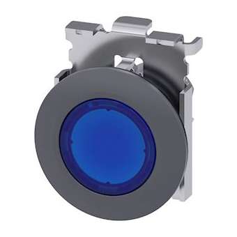 BOUTON-POUSSOIR LUMINEUX, BLEU|Siemens Industries et Infrastructures-SIE3SU1061-0JB50-0AA0