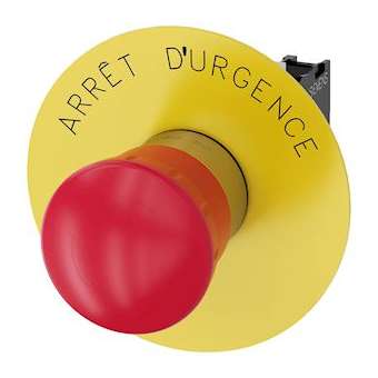 BOUTON-P. CP. PNG ARR. URG. 40MM, ROUGE|Siemens Industries et Infrastructures-SIE3SU1150-1HB20-1CJ0