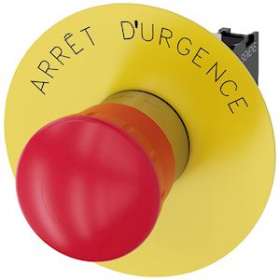 BOUTON-P. CP. PNG ARR. URG. 40MM, ROUGE|Siemens Industries et Infrastructures-SIE3SU1150-1HB20-1CJ0