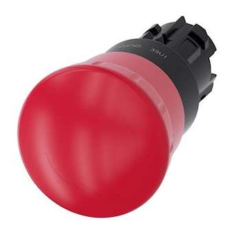 BOUTON-P. CP. PNG ARR. URG. 40MM, ROUGE|Siemens Industries et Infrastructures-SIE3SU1000-1HB20-0AA0
