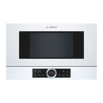 MICRO-ONDES ENCASTRABLE 21L CHAR G BLANC|Bosch menager pose enc.-B6SBFL634GW1