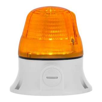 Microlamp LED: balise LED - fixe/clignotant - orange - IP54 - 90/240vac|Sirena-ENA38622