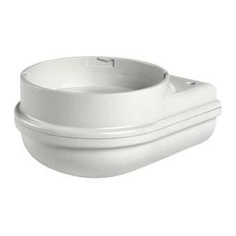 MLINE: Base murale gris câblage par le dessous et par l'arrière V12/24 ACDC|Sirena-ENA90370