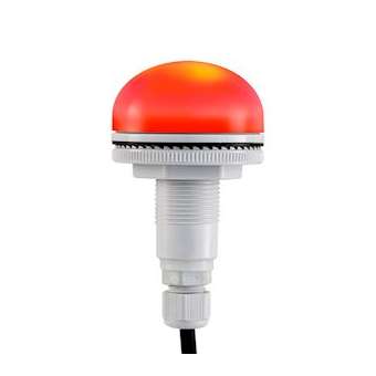 Feu led encastrable P50 S rouge 12/24VCACC IP66 miltifonction presse-étoupe M12|Sirena-ENA91323