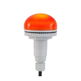 Feu led encastrable P50 S orange 12/24VCACC IP66 miltifonction presse-étoupe M12|Sirena-ENA91322
