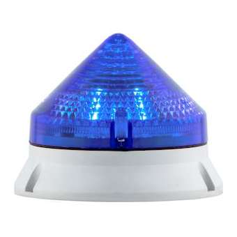 CTL900 LED, feu fixe/clignotant, IP54, V12/24ACDC, diam 90mm, base grise|Sirena-ENA38701