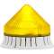 Acoustique jaune fixe/clignotant son continu/pulsé 74db IP30 diam 120mm