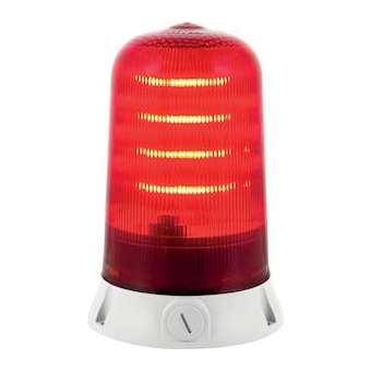 Rotallarm s LED: feu rouge - fixe/clignotant/tournant - IP65 - v90/240vac|Sirena-ENA90083