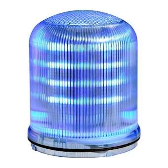 Mline: feu LED bleu - fixe/clignotant/tournant- IP66 - lentille colorée|Sirena-ENA90351
