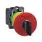 Harmony XB5 - bouton arrêt urgence - D40 - à clé 455 - rouge - 1O+1F - vis