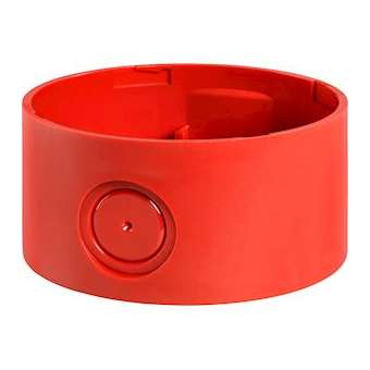 MLINE: Base haute montage à plat rouge câblage latérale V12/24ACDC|Sirena-ENA90345