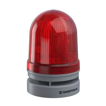 EvoSIGNAL Midi - Combi Fixe/clignt 110dB 12-24VAC/DC - Rouge - Mtge polyvalent|-WRM46111070