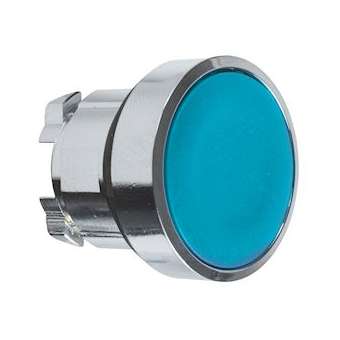 Harmony XB4 - tête bouton poussoir - D22 - affleurant - bleu|Schneider Electric-SCHZB4BA6