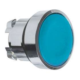 Harmony XB4 - tête bouton poussoir - D22 - affleurant - bleu|Schneider Electric-SCHZB4BA6