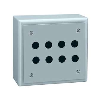 Harmony XB2S - boîte à boutons vide - métallique - 8 perçages en 4 colonnes|Schneider Electric-SCHXB2SL42009