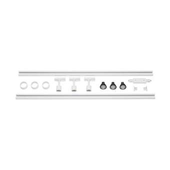 PURI TRACK Kit 1 allumage, blanc, 2x1m, 3x PURI spot et sources LED|SLV-DC5143191