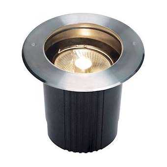 DASAR 215, QPAR111, encastré de sol, rond, inox 316, max. 75W, IP67|SLV-DC5229230