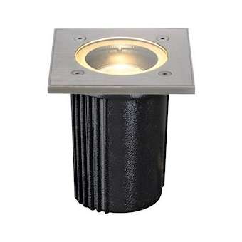 DASAR EXACT 116, GU10 encastré de sol, carré, inox 316, max. 35W, IP67|SLV-DC5228434