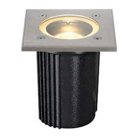 DASAR EXACT 116, GU10 encastré de sol, carré, inox 316, max. 35W, IP67|SLV-DC5228434