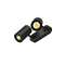 ENOLA B spot 2, applique et plafonnier, noir, GU10, max. 2x50W