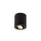 TRILEDO, plafonnier intérieur, simple, rond, noir, GU10/LED GU10 51mm, 10W max