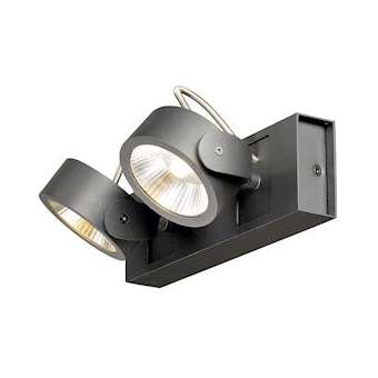 KALU, applique/plafonnier, noir, LED 31W, 3000K, 60DEG|SLV-DC51000129