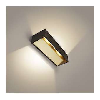 LOGS IN L, applique intérieure, noir/laiton, LED, 17W, 3000K, variable|SLV-DC51002842