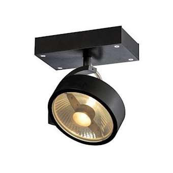 KALU, applique et plafonnier intérieur, simple, noir, GU10/QPAR111, 75W max|SLV-DC51000702