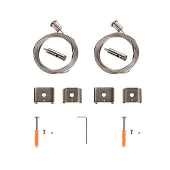 Suspensions plafond, pour rail 1 ou 3 allumages, intérieur, métal, 2 pièces|SLV-DC51002845