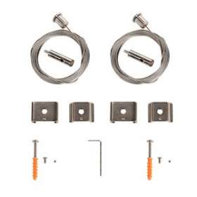 Suspensions plafond, pour rail 1 ou 3 allumages, intérieur, métal, 2 pièces|SLV-DC51002845