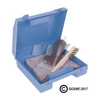 Coffret: 1 brosse métal+1 tube 200g graisse neutre|sm-ci-SICBROSALVA