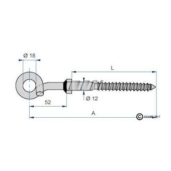 Tirefond queue de cochon|sm-ci-SICVQCS12120