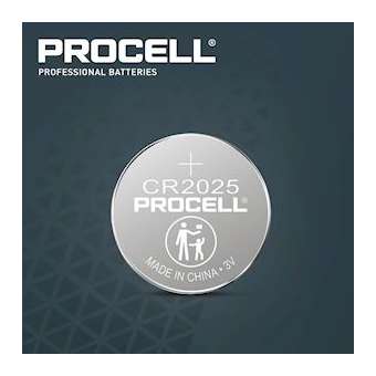 Pile bouton lithium Procell 2025 3V x5 Haute densité énergétique|Duracell Procell-PCL5000394150027