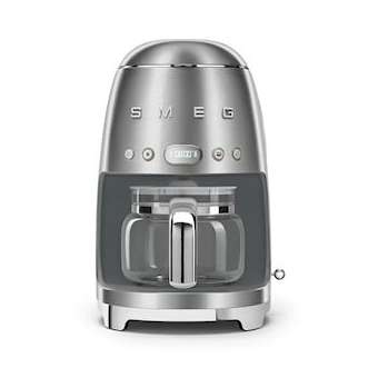 Machine à café Filtre Années 50 - Logo en relief|Smeg france-SMFDCF02SSEU